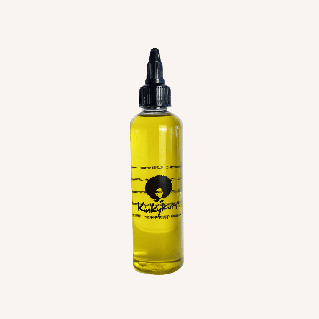 Nourishing Hair Oil - Strengthen & Protect | Organic Oils in a clear applicator bottle with black twist cap, ideal for scalp treatment and hydration.